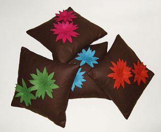 brown lily cushions by isolyn