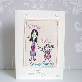 personalised mother's day card by seabright designs