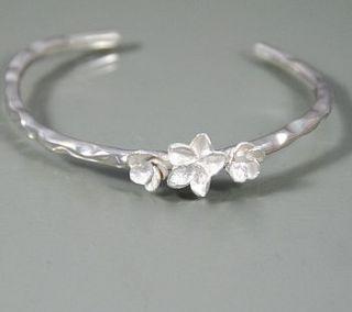 silver blossom bangle by alice stewart