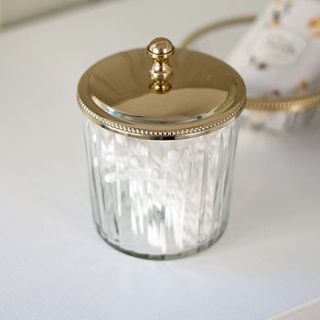 clear glass storage jar by jodie byrne