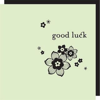 'with love good luck' card by oboe