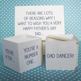 personalised popping father's day card by paperbuzz cards