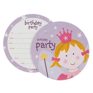 fairy princess birthday party invitations by aliroo