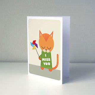 'i miss you' card by room of imagination