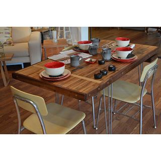 reclaimed extension dining table by wicked boxcar