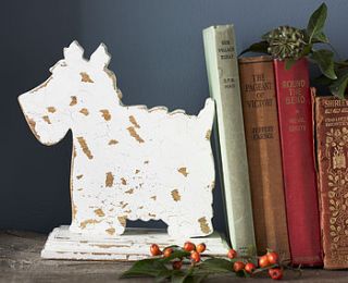 westie dog bookend by retreat home