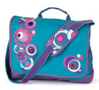 Tween Dotty O's Messenger School Bag in Turquoise with Adjustable Shoulder Strap Clothing