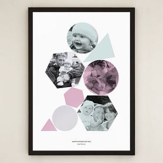 stacking shapes personalised photo print by free your photos