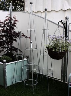 obelisk plant support by ironart of bath