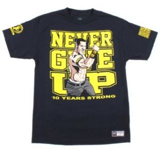 WWE John Cena Never Give Up T Shirt 2XL Size  XX Large Movie And Tv Fan T Shirts Clothing