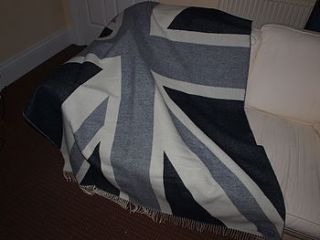 lambswool union jack throws by lily&kirkby