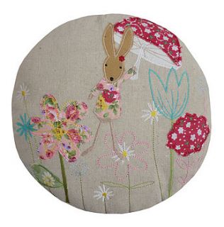 round rabbit cushion by marquis & dawe