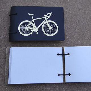 leather bicycle pocket notebook by artbox