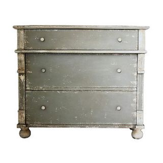 distressed vintage french chest of drawers by out there interiors