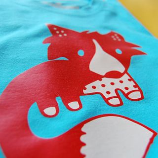 child's fox cub t shirt by tee and toast