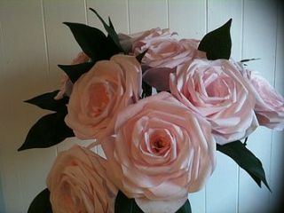 baby pink bouquet by pretty paper roses