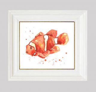 personalised 'clownfish' print by the little picture company