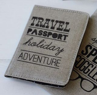 typography passport cover by posh totty designs interiors