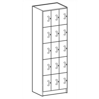 Solid HPL Door Music Storage 3 Equal Compartments with 48 W