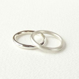 simple silver rings by silversynergy