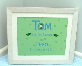 personalised best big brother picture by beth design