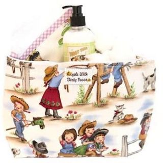 printed oil cloth toiletry bag by angels with dirty faces uk