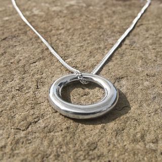 circle of life silver necklace by tales from the earth