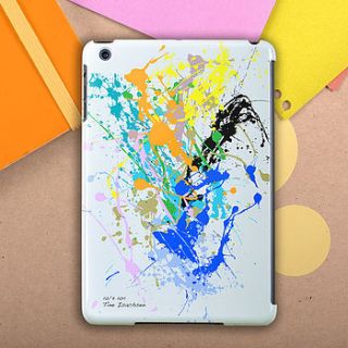personalised paint splat case for ipad mini by giant sparrows