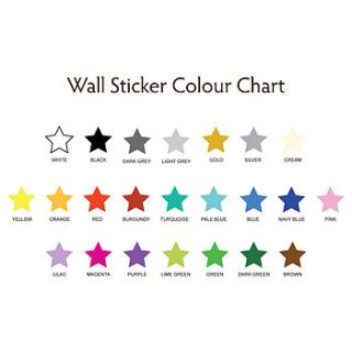 pack of decorative wall stickers by nutmeg