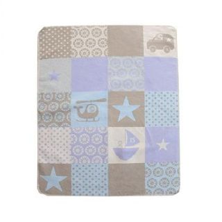 cotton blanket blue by harmony at home children's eco boutique
