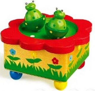 musical dancing frog & duck musical boxes by sleepyheads