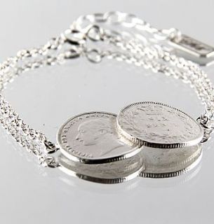 double sixpence bracelet by emily margaret hill jewellery