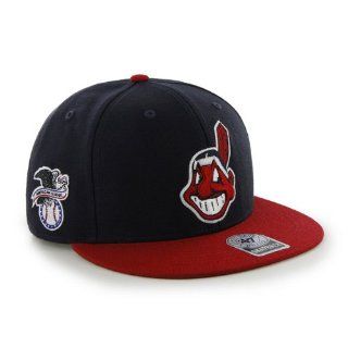 MLB Cleveland Indians Men's '47 Brand Big Shot Snapback Cap (Navy, One Size)  Sports Fan Baseball Caps  Sports & Outdoors