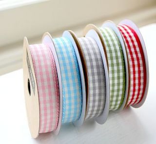 gingham cotton ribbon by jane means