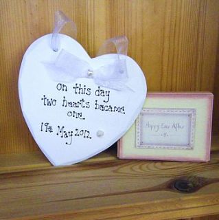 personalised sentiment heart by the primitive pantry