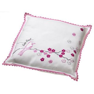 cushion cover 'song bird' small by boudoir belle