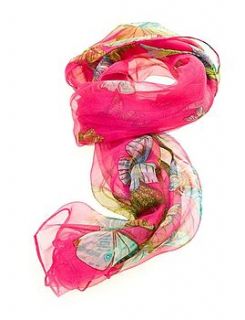 french chic silk butterfly scarf by dibor