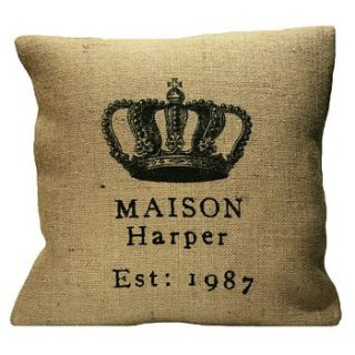 'maison' personalised home cushion by betsy jarvis