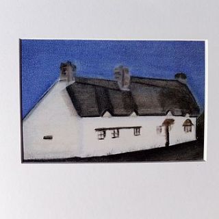 john clare's cottage limited edition print by sandra greenacre