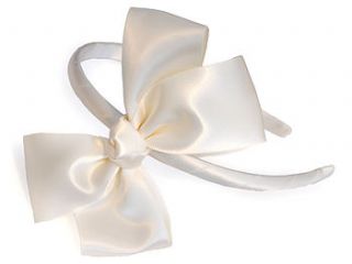 satin headband with a twist by candy bows