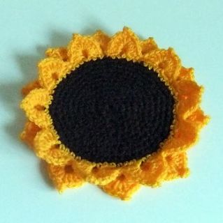 sunflower placemat by cookie crochet