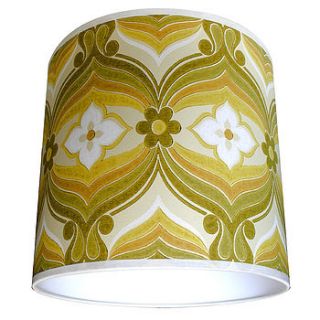 vintage wallpaper lampshade geometric by love frankie