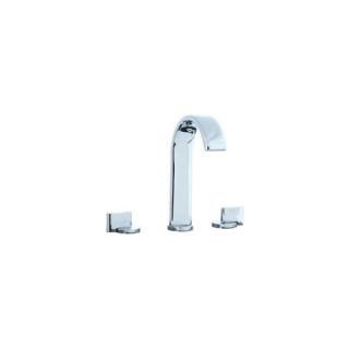 Techno Widespread Bathroom Sink Faucet with Double Lever Handles