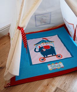 child's circus play mat quilt by wild things funky little dresses