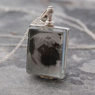rectangular vintage sterling silver locket necklace by otis jaxon silver and gold jewellery