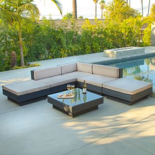 Home Loft Concept Mallorca Outdoor Six Piece PE Wicker Sofa Set