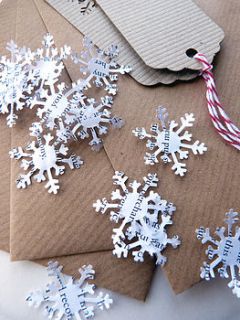 snowflake confetti by milly's cottage