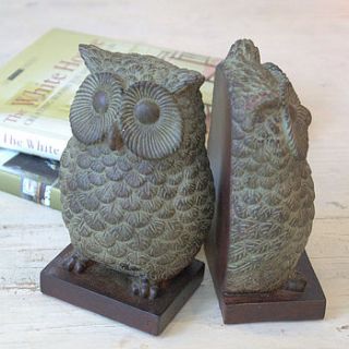 owl bookends by ella james