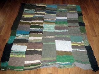 hand knitted rag rug dorset fields by mother of pearl atelier