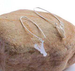 tiny stag hook earrings by alexis southam jewellery